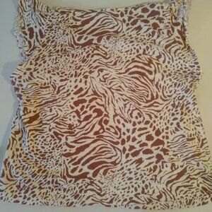 U pick 3/$25 NWOT Jane + Delancey XL animal print cream/rusty brown